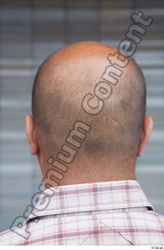 Head Hair Man White Casual Overweight Bald Street photo references